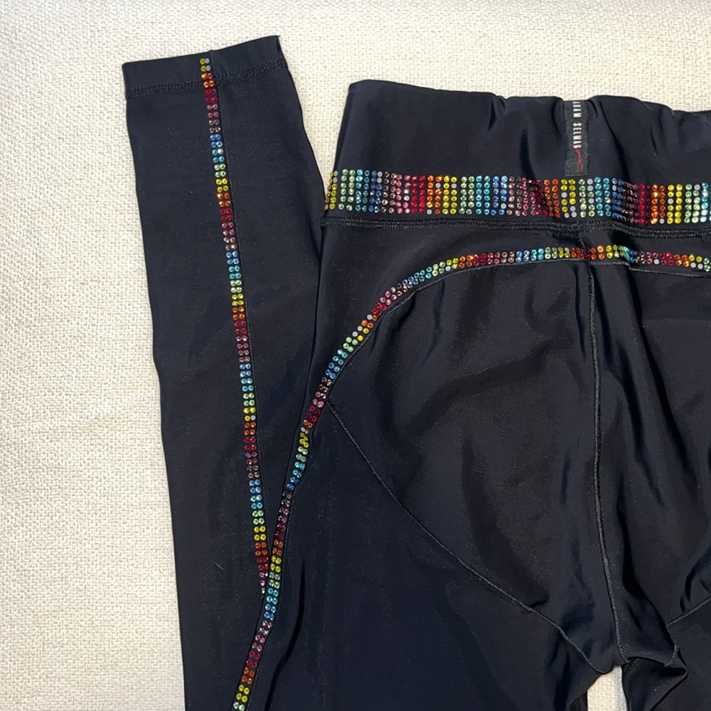 Adam Selman Leggings rainbow crystal racer leggings Pride edition size‎ S - Picture 12 of 12